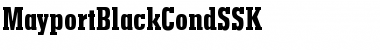 MayportBlackCondSSK Regular Font