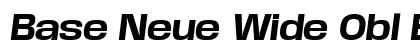 Base Neue Wide Obl Bold Italic preview