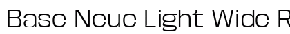 Base Neue Light Wide Regular preview