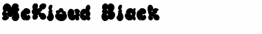 McKloud Black Regular Font