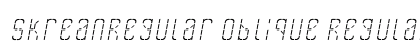 SkreanRegular Oblique Regular