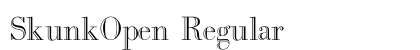 SkunkOpen Regular preview