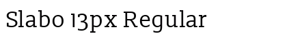 Slabo 13px Regular preview