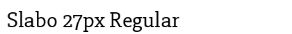 Slabo 27px Regular preview
