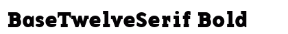 BaseTwelveSerif Bold preview