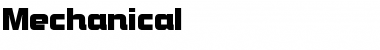 Download Mechanical Font Download Mechanical Font