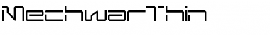 MechwarThin Regular Font