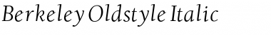 Berkeley Oldstyle Italic Font