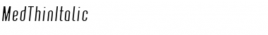 Download MedThinItalic Font Download MedThinItalic Font