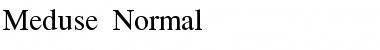 Meduse Normal Font