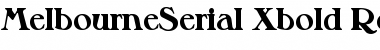 MelbourneSerial-Xbold Font