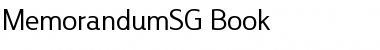 Download MemorandumSG Font