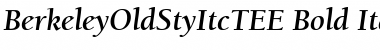 BerkeleyOldStyItcTEE Bold Italic Font