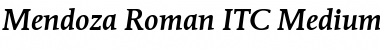 Mendoza Roman ITC Font