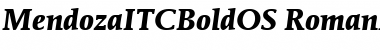 MendozaITCBoldOS Font