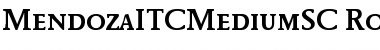 MendozaITCMediumSC Font