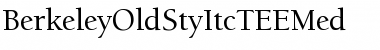 BerkeleyOldStyItcTEEMed Font