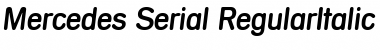 Mercedes-Serial Font