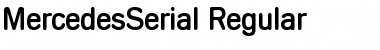 MercedesSerial Regular Font