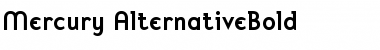 Mercury Bold Font Mercury Bold Font