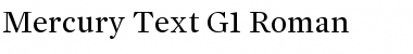 Mercury Text G1 Font