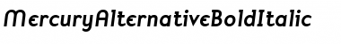 Mercury Bold Italic Font Mercury Bold Italic Font