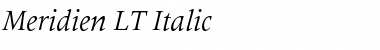 Meridien LT Roman Italic Font