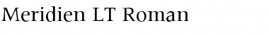 Meridien LT Roman Font