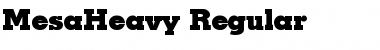 MesaHeavy Regular Font