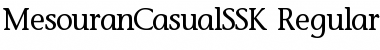 MesouranCasualSSK Regular Font