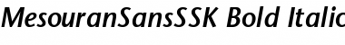 MesouranSansSSK Bold Italic Font