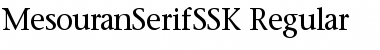 MesouranSerifSSK Font