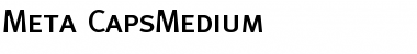 Meta-CapsMedium Medium Font