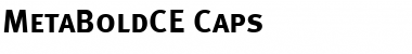 MetaBoldCE Italic Font MetaBoldCE Italic Font
