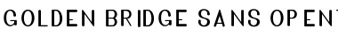 Golden Bridge Sans Regular Font