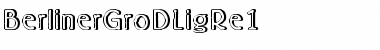 BerlinerGroDLigRe1 Regular Font