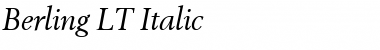 Berling LT Roman Italic Font