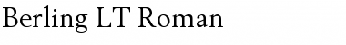 Berling LT Roman Regular Font
