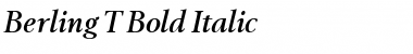 Berling T ItalicBold Font