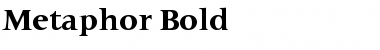 Metaphor Bold Font