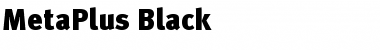 MetaPlus Black Font