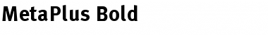 MetaPlus Bold Font