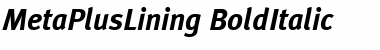 MetaPlusLining Font