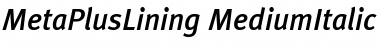 MetaPlusLining Font