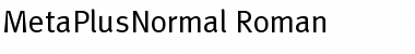 MetaPlusNormal-Roman Font