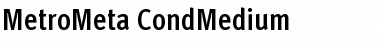 MetroMeta Medium Font