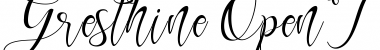 Gresthine Regular Font
