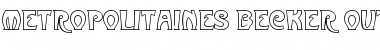 Download Metropolitaines Becker Outline Font Download Metropolitaines Becker Outline Font