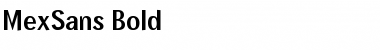 MexSans Bold Font MexSans Bold Font