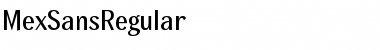 Download MexSansRegular Font Download MexSansRegular Font